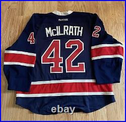 New York Rangers Dylan McIlrath Game Issued Heritage Jersey