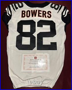 Nick Bowers Cincinnati Bengals NFL Team Issued White Alt Game Jersey Penn State