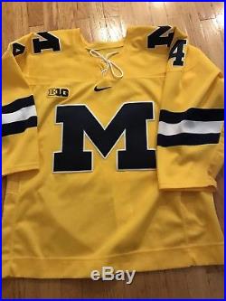 Nick Pastujov University Of Michigan Game Issue Hockey Jersey