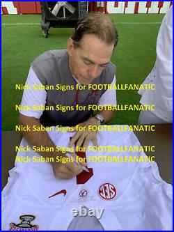 Nick Saban Autographed ALABAMA Game Issued Used JERSEY PROOF Sugar Bowl Patch