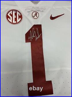 Nick Saban Autographed ALABAMA Game Issued Used JERSEY PROOF Sugar Bowl Patch
