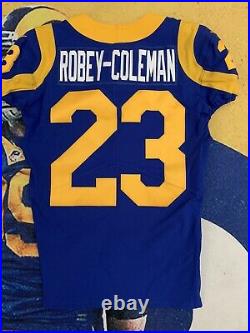 Nickell Robey-Coleman 2019 Los Angeles Rams Game Issued Throwback Jersey