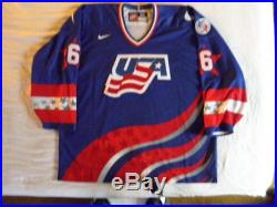 Nike 1996 World Cup Of Hockey USA Authentic Jersey Phil Housley Game Issued s 56