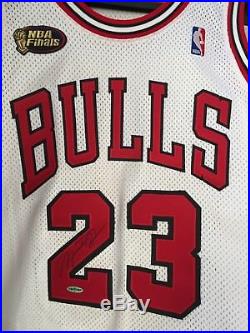 Nike 1998 Nba Finals Jordan Bulls Game Issue Jersey Autograph Signed Auto Uda Pe
