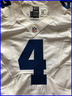 Nike 2016 Dallas Cowboys Game Issued Jersey 4 Dak Prescott