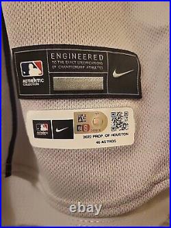 Nike 2022 Houston Astros World Series Trey Mancini Team Issued Game Jersey 46