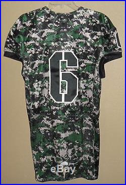 Nike Authentic Portland State Vikings #6 Football Game Team Issued Jersey Camo