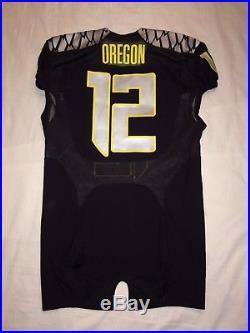Nike Authentic Team Issue Oregon Ducks NCAA Football Game Jersey Size 46 Pro Cut