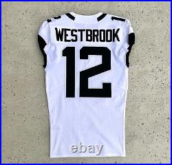 Nike Dede Westbrook Jacksonville Jaguars Game Issued Un Worn Used White Jersey