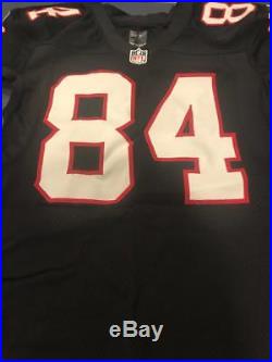 Nike Game Issued Atlanta Falcons Roddy White Throwback Black Football Jersey #84