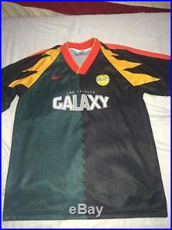 Nike LA Galaxy 1996 Home MLS Player Issue Game Soccer Jersey M NWOT