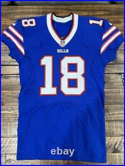 Nike NFL Authentic Game Issued Jersey Buffalo Bills Percy Harvin #18 Sz 42 SKILL