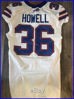 Nike NFL Buffalo Bills Game Worn Used Issued Delano Howell Jersey #36