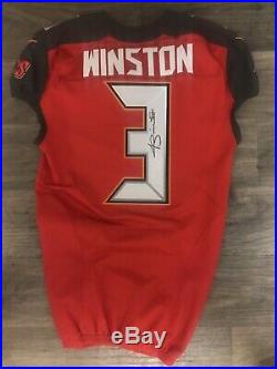 Nike NFL Tampa Bay Buccaneers Game Team Issued Jameis Winston Autographed Jersey