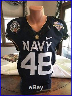 Nike Navy Midshipmen Jersey 2013 Army Navy Game 100% Worn/issue Game Used