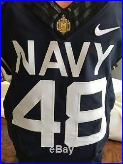 Nike Navy Midshipmen Jersey 2013 Army Navy Game 100% Worn/issue Game Used