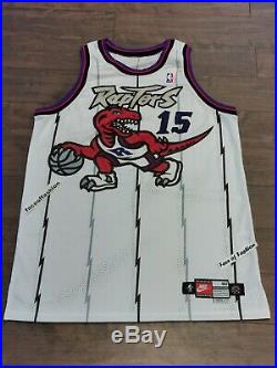 Nike Nba Toronto Raptors 1998-1999 Vince Carter Game Issued Pro Cut Jersey 50+4