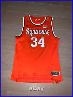 Nike Syracuse Orange Basketball Throwback Script Jersey Game Used Team Issue