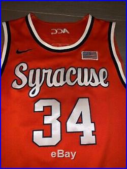 Nike Syracuse Orange Basketball Throwback Script Jersey Game Used Team Issue