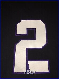 Nike TCU Horned Frogs Football Game Worn Game Issued Black Jersey #2