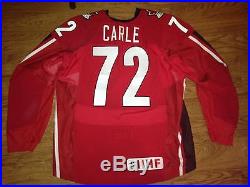 Nike Team Canada IIHF Mathieu Carle #72 Issued Hockey Game Jersey Size 56