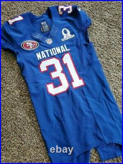 Nike Team Issued Donte Whitner 49ers 2012 NFL Pro Bowl Football Jersey 42 Game