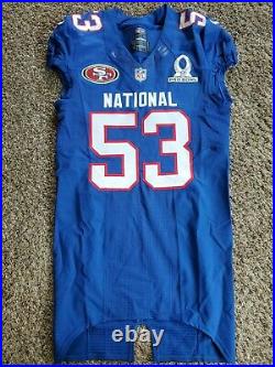 Nike Team Issued Navorro Bowman 49ers 2012 NFL Pro Bowl Football Jersey 42 Game