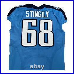 Nike Tennessee Titans 2012 Game Issued Jersey Sz 48 Stingily #68 Football Stitch