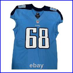 Nike Tennessee Titans 2013 Game Issued Jersey Sz 46 Stingily #68 Football Stitch