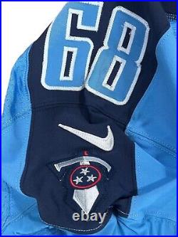 Nike Tennessee Titans 2013 Game Issued Jersey Sz 46 Stingily #68 Football Stitch