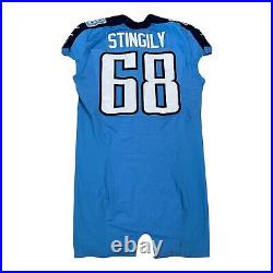 Nike Tennessee Titans 2013 Game Issued Jersey Sz 46 Stingily #68 Football Stitch