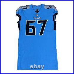 Nike Tennessee Titans 2021 Game Issued Jersey Sz 48 Banwart #67 Football Stitch