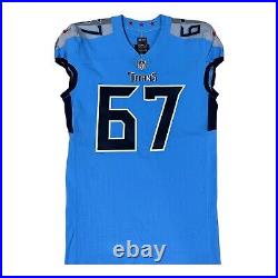 Nike Tennessee Titans 2021 Game Issued Jersey Sz 48 Banwart #67 Football Stitch