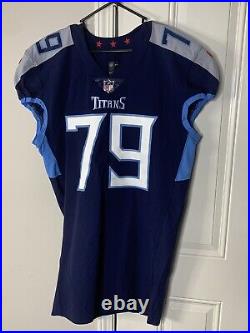 Nike Tennessee Titans 2021 Game Issued Jersey Sz 48 Nkansah #79 Football Stitch