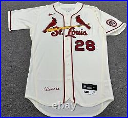 Nolan Arenado St. Louis Cardinals Team Issued Jersey 2021 Gibson Patch MLB Auth