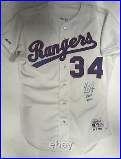 Nolan Ryan 1989 Game Used Issued Signed Jersey 5000 Strikeouts HOF JSA COA