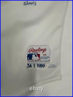 Nolan Ryan 1989 Game Used Issued Signed Jersey 5000 Strikeouts HOF JSA COA