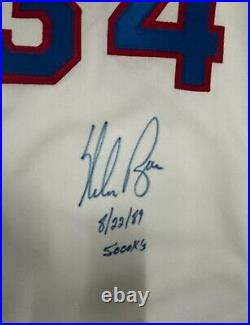 Nolan Ryan 1989 Game Used Issued Signed Jersey 5000 Strikeouts HOF JSA COA