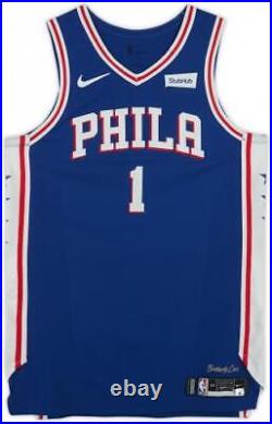 Norvel Pelle Philadelphia 76ers Player-Issued #1 Blue Jersey from Item#12768206