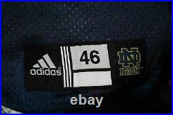 Notre Dame Irish Game Worn Football Jersey #7 Adidas Sewn Logos Team Issue
