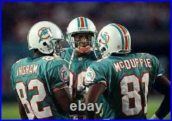 O. J. McDuffie signed Miami Dolphins 1993 Wilson team issued aqua game jersey JSA