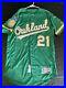 Oakland-Athletics-2018-Game-Issued-Jersey-Size-44-Jonathon-Lucroy-Kelly-Green-01-ppgm
