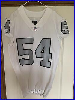 Oakland Raiders Game Issued Color Rush Jersey sz 42