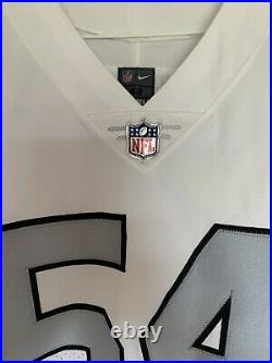 Oakland Raiders Game Issued Color Rush Jersey sz 42