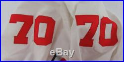 Ohio State Buckeyes #70 Game Issued Possibly Game Used White Jersey