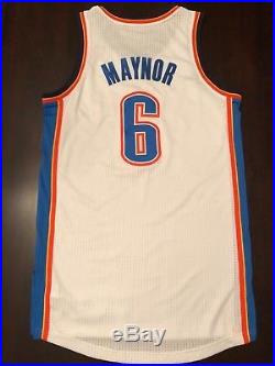 Oklahoma City Thunder NBA Finals Game Issued Jersey Maynor M +2 Rare Meigray OKC