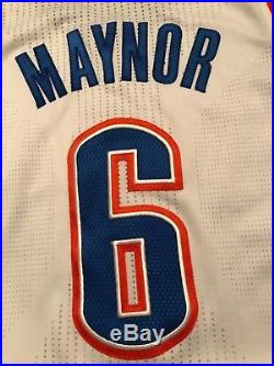 Oklahoma City Thunder NBA Finals Game Issued Jersey Maynor M +2 Rare Meigray OKC