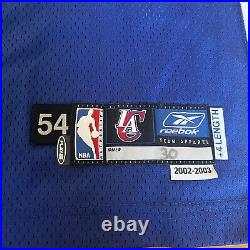 Olden Polynice Los Angeles Clippers Reebok Game Issued Jersey 54 NBA Blue