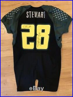 Oregon Ducks Football Team Issued Jonathan Stewart Game Jersey Signed/Inscribed