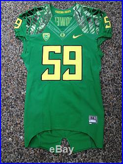 Oregon Ducks Game Football Jersey Authentic Nike Team Issued Size 44